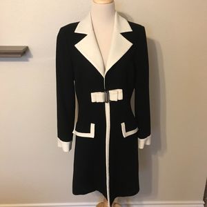 Neiman Marcus Black Wool Coat - Size M
